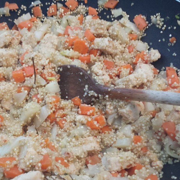 quinoa met wortel en venkel