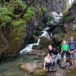 walking towards the hidden valley in glen Coe