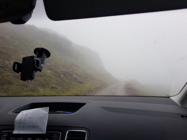 North Coast 500 - Pass of the Cattle in de mist