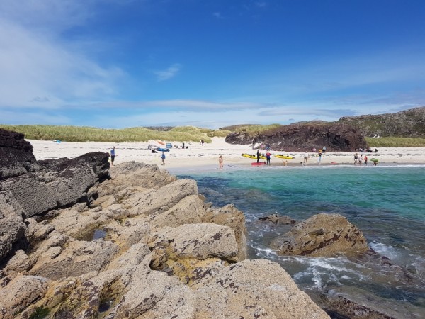 Het strand van stoer in de highlands